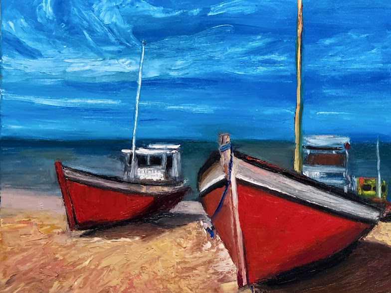 Boats in Punta del Diablo